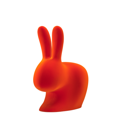 Rabbit Chair Velvet Finish by Qeeboo #Orange