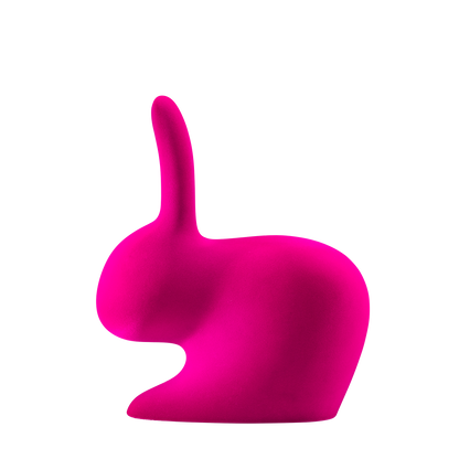 Rabbit Chair Velvet Finish by Qeeboo # Fuxia