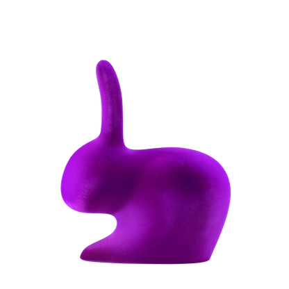 Rabbit Chair Velvet Finish by Qeeboo #Purple