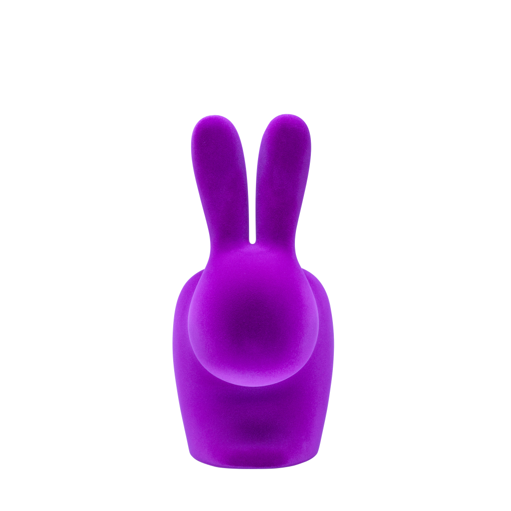 Rabbit Chair Velvet Finish by Qeeboo #Purple