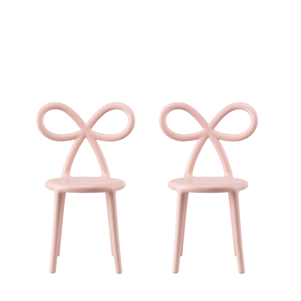 Ribbon Chair Baby - Set of 2 pieces by Qeeboo #pink