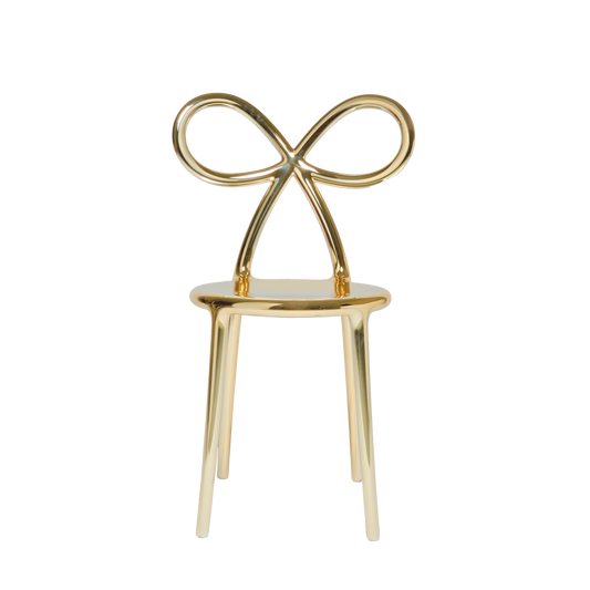 Ribbon Chair Metal Finish by Qeeboo