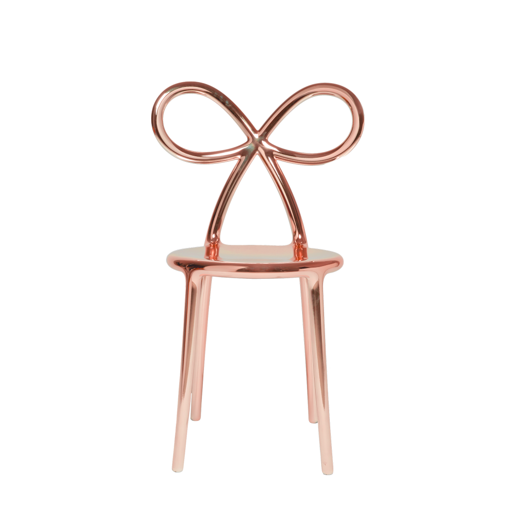 Ribbon Chair Metal Finish by Qeeboo