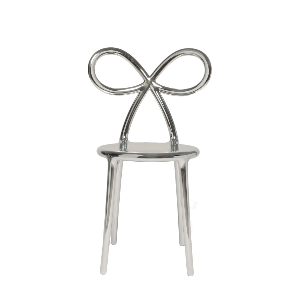 Ribbon Chair Metal Finish by Qeeboo