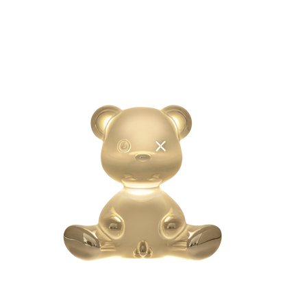 Teddy Boy Lamp Metal Finish With Cable by Qeeboo #Gold