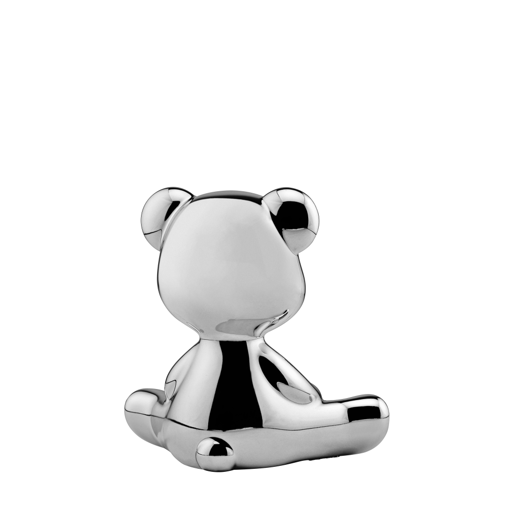 Teddy Boy Lamp Metal Finish With Cable by Qeeboo #Silver