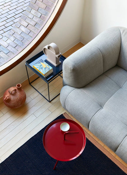 DLM table, cherry red, high gloss