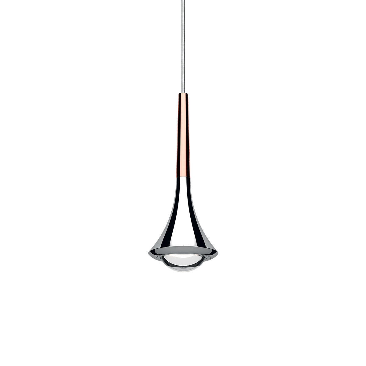 Rain - Led Aluminium Pendant Lamp by Lodes #Chrome/Rose Gold