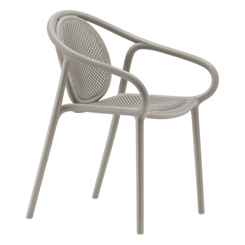 Remind 3735r armchair by Pedrali #recycled plastic, grey #