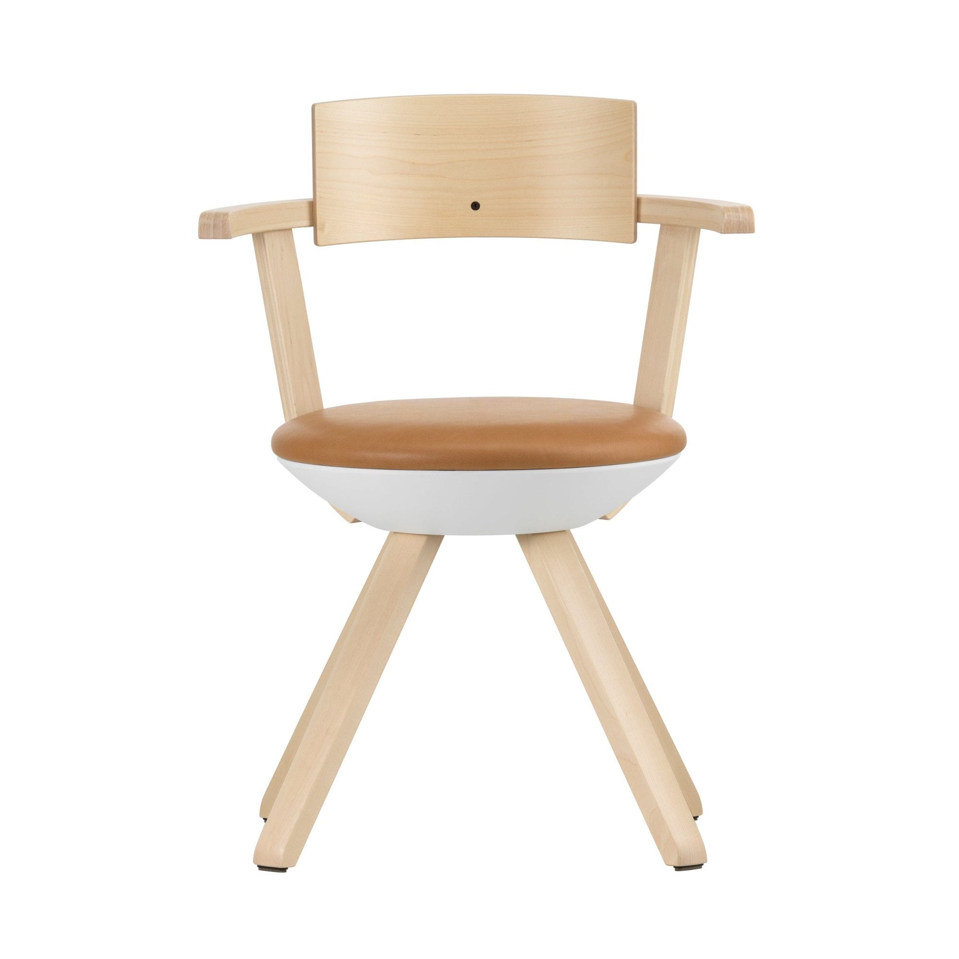 Artek Rival Chair — birch/caramel colored leather