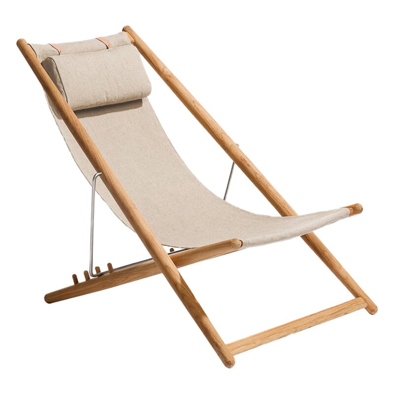 H55 easy chair by Skargaarden #teak - canvas #