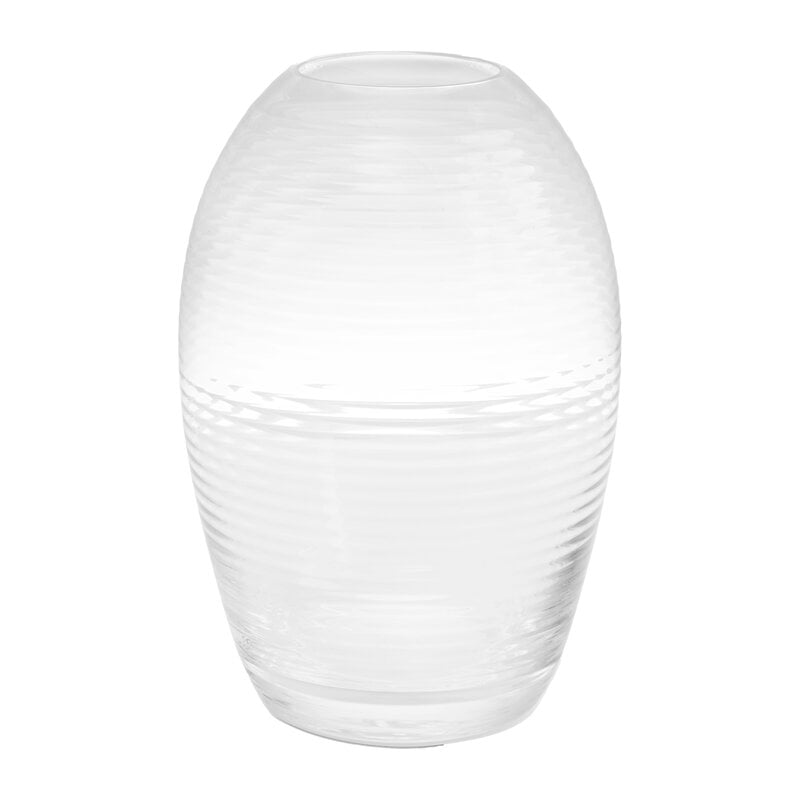 Laine vase by Spring Copenhagen #oval, 20 cm, clear #