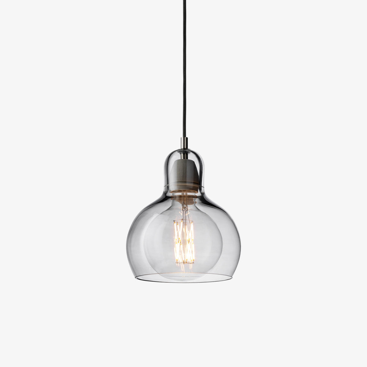 Mega Bulb Pendant Lamp Sr2 by &Tradition #Silver / Black cord