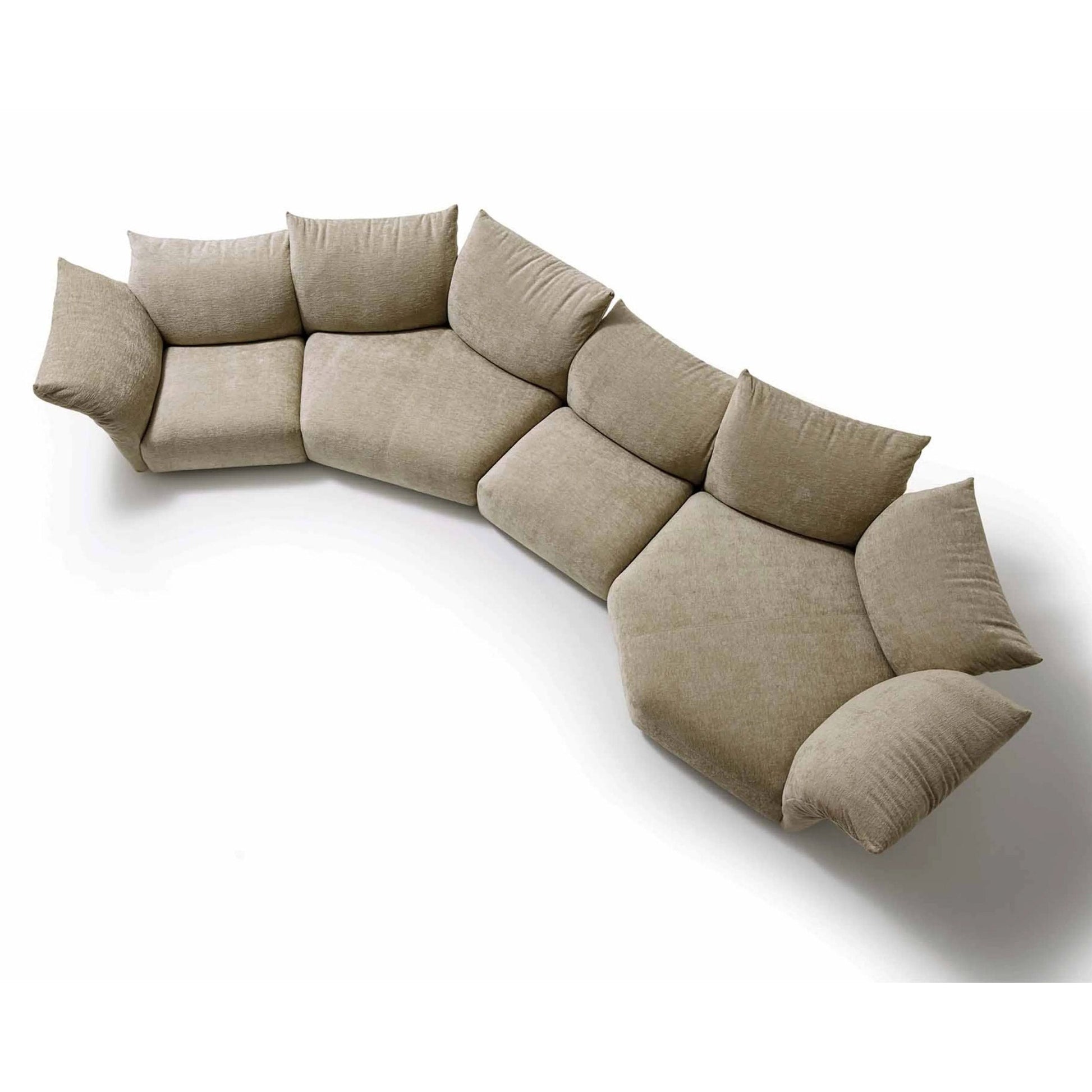 Standard - Sectional Fabric Sofa by Edra