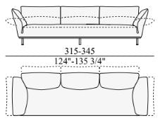 STANDALTO - 3 seater sofa (Category - Cat.PLX) by edra