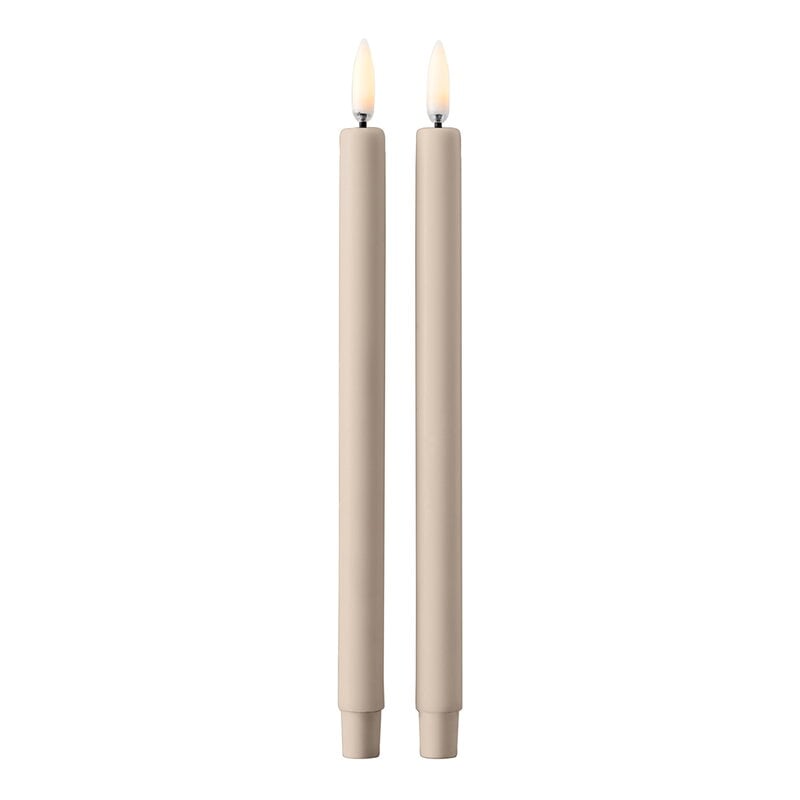 STOFF LED candles by STOFF Copenhagen #2 pcs, sand #