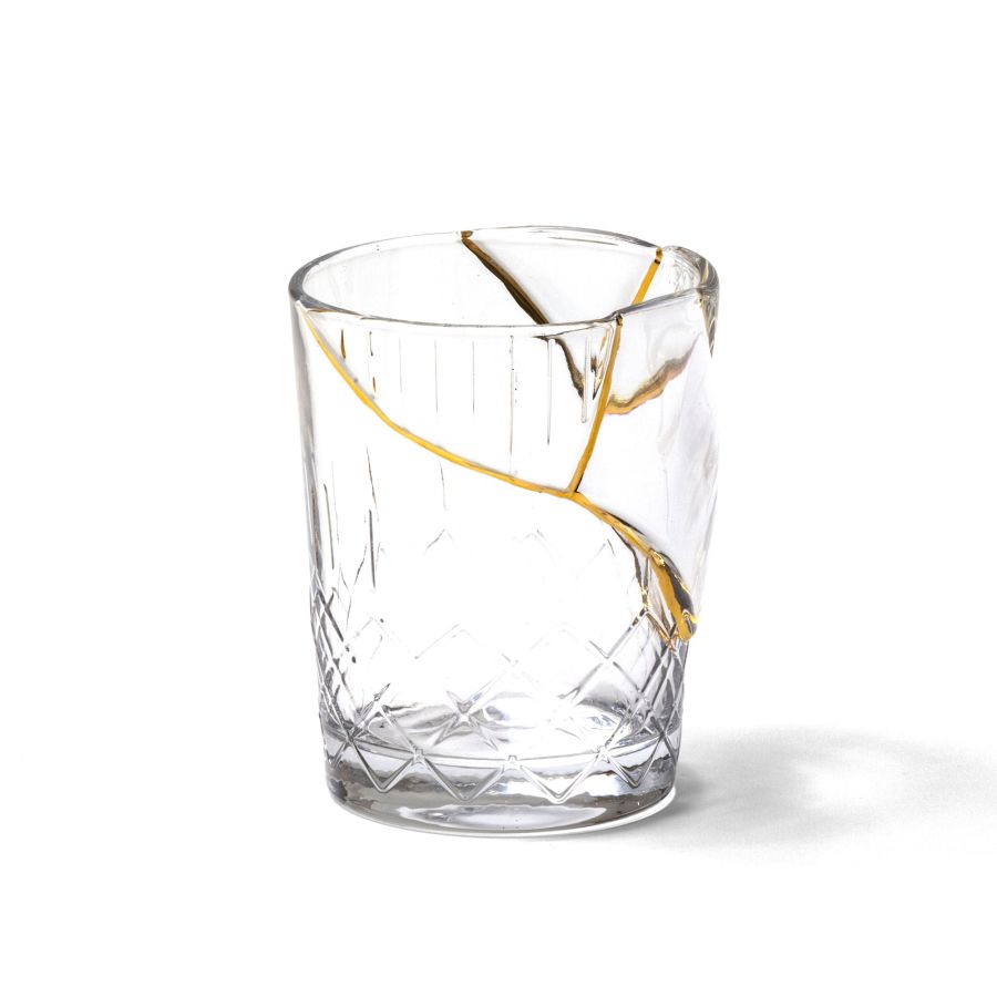 Porcelain and gold plated Glass Kintsugi by Seletti #No.1