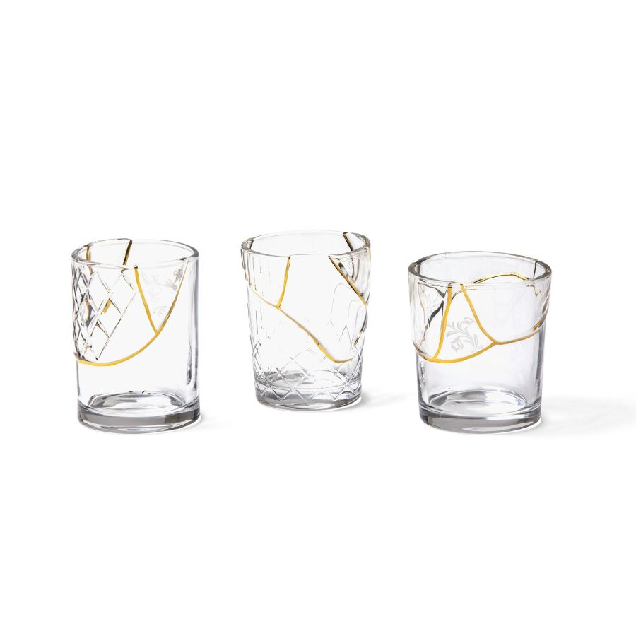 Porcelain and gold plated Glass Kintsugi by Seletti #No.2