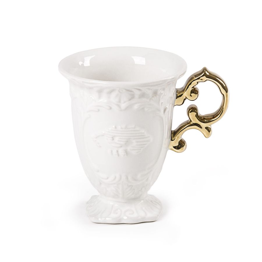 Fine Porcelain Mug I-WARES by Seletti #Gold