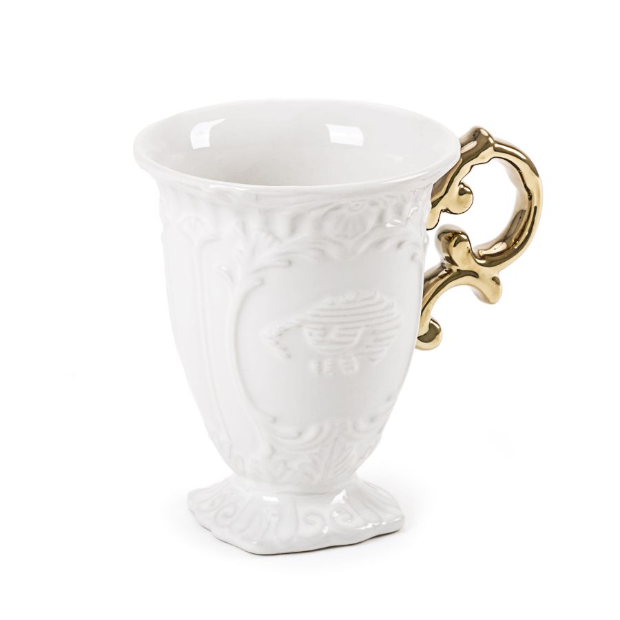 Fine Porcelain Mug I-WARES by Seletti #Gold