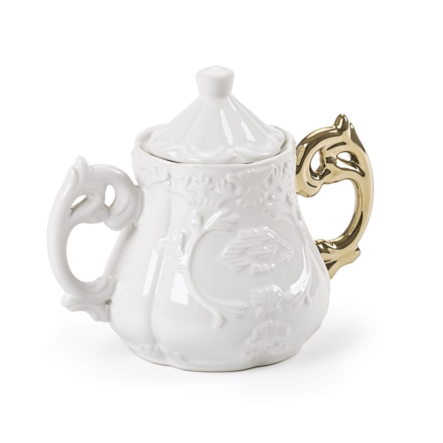 Fine Porcelain Sugar bowl I-WARES by Seletti #Gold