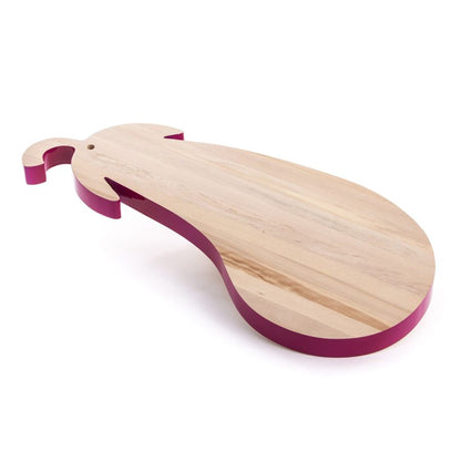 Birch Wood Cutter Board Vege-Table Aubergine by Seletti