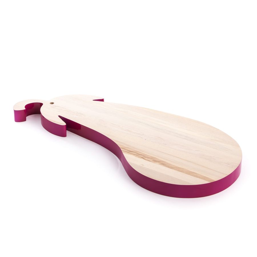 Birch Wood Cutter Board Vege-Table Aubergine by Seletti