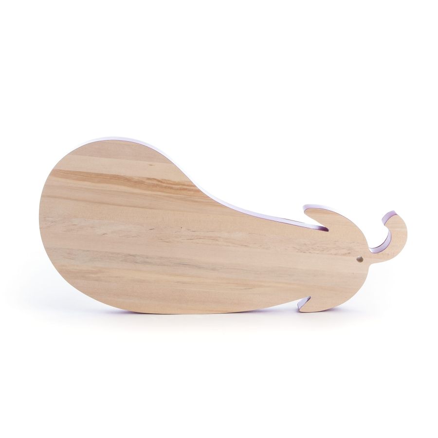 Birch Wood Cutter Board Vege-Table Aubergine by Seletti