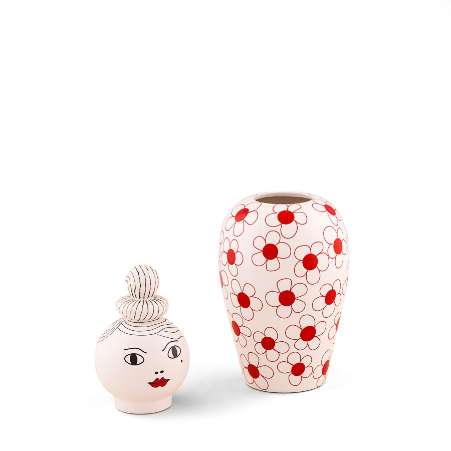 porcelain Vase Canopie Pepa by Seletti