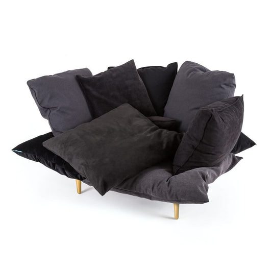 Fabric Armchair Comfy by Seletti #Charcoal Grey
