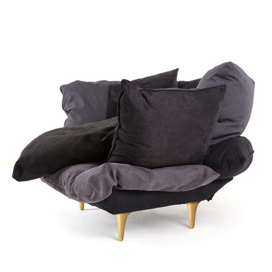 Fabric Armchair Comfy by Seletti #Charcoal Grey