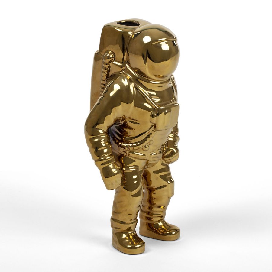 Porcelain Vase Cosmic Diner Starman Vase by Seletti #Gold