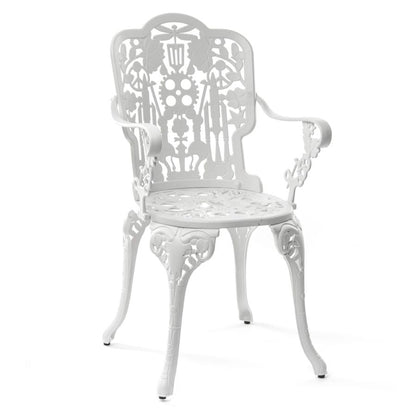 ALUMINIUM Outdoor ARMCHAIR Industry Collection by Seletti #WHITE