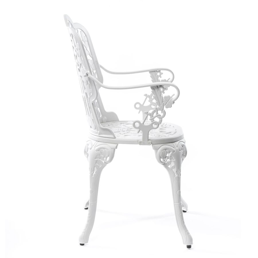 ALUMINIUM Outdoor ARMCHAIR Industry Collection by Seletti #WHITE