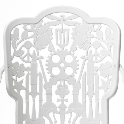 ALUMINIUM Outdoor ARMCHAIR Industry Collection by Seletti #WHITE