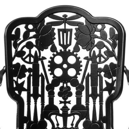 ALUMINIUM Outdoor ARMCHAIR Industry Collection by Seletti #BLACK