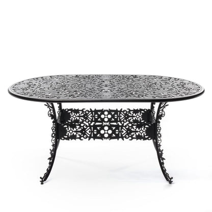 OVAL ALUMINIUM Outdoor TABLE Industry Collection by Seletti #BLACK