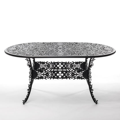 OVAL ALUMINIUM Outdoor TABLE Industry Collection by Seletti #BLACK
