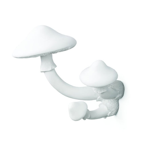 Resin coat hangers Hangers Mushroom by Seletti #White