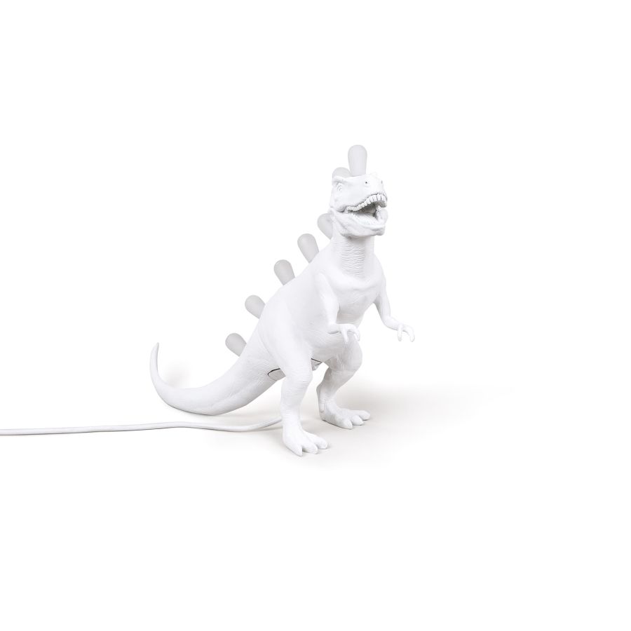 Resin Indoor Table Lamp Jurassic Lamp Rex by Seletti #White