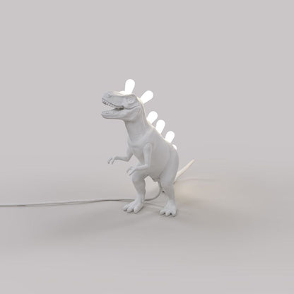 Resin Indoor Table Lamp Jurassic Lamp Rex by Seletti #White
