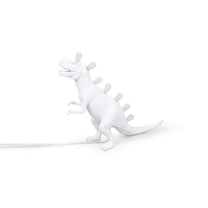 Resin Indoor Table Lamp Jurassic Lamp Rex by Seletti #White
