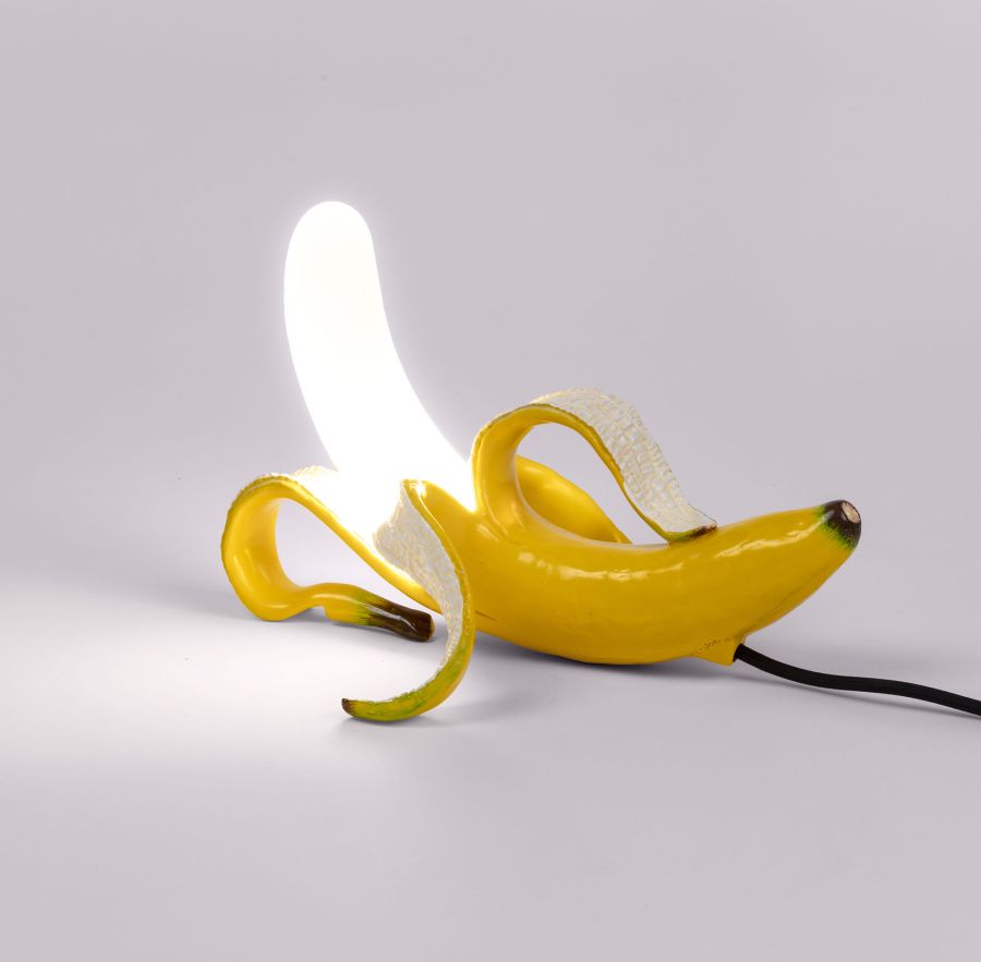 Resin Dimmable table lamp Banana Lamp Huey by Seletti