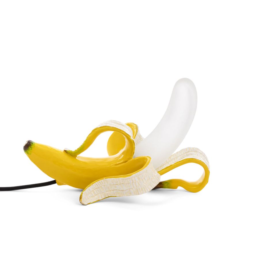 Resin Dimmable table lamp Banana Lamp Huey by Seletti