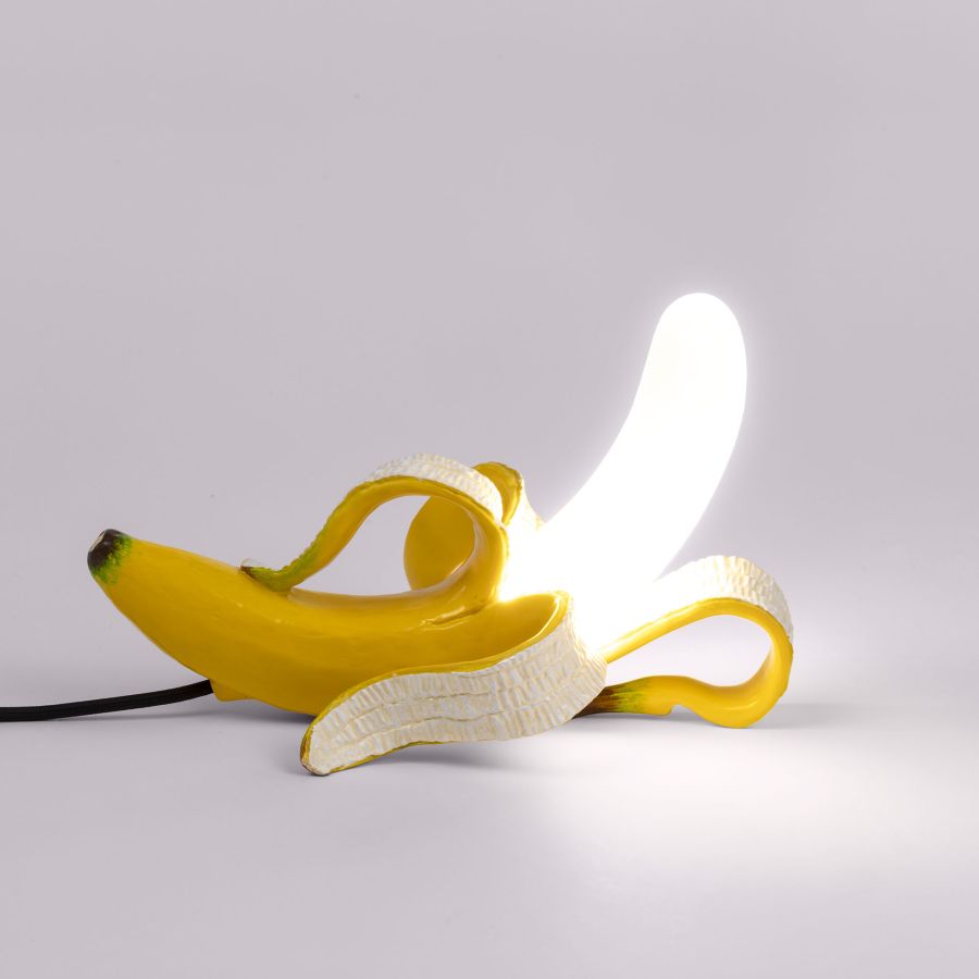 Resin Dimmable table lamp Banana Lamp Huey by Seletti