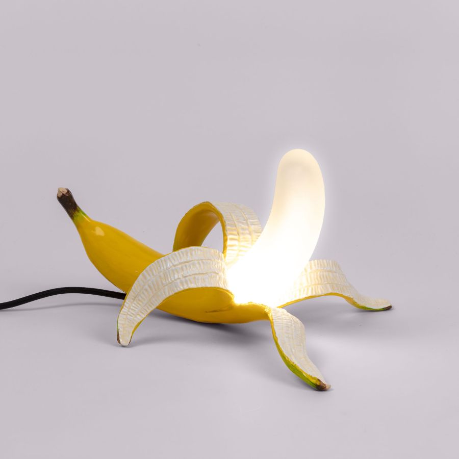 Resin Dimmable table lamp Banana Lamp Dewey by Seletti #Yellow