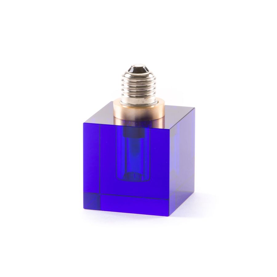 Square Crystal Led light bulb Crystaled by Seletti #Blue