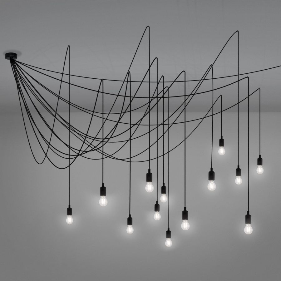 Ceiling Lamp Maman Clear bulbs by Seletti