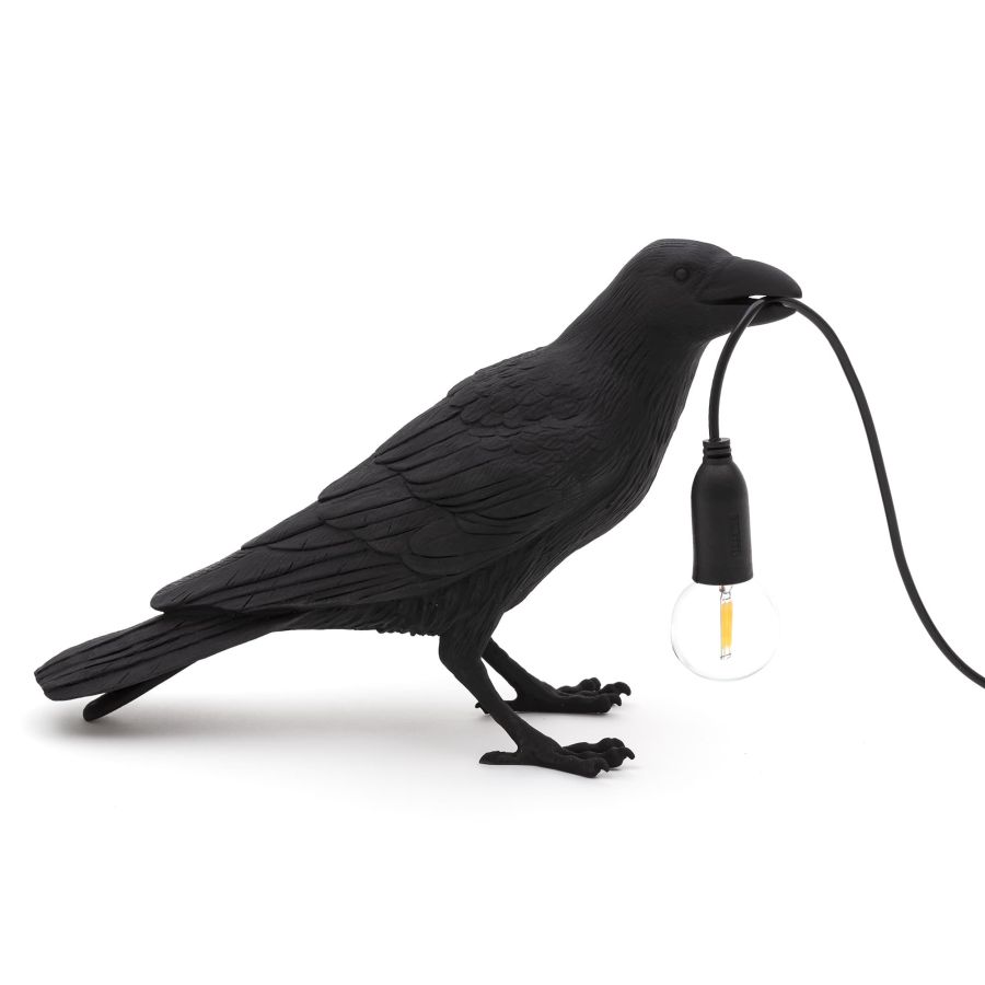 [해외재고] Bird Lamp Waiting - resin Indoor/Outdoor LED Table Lamp