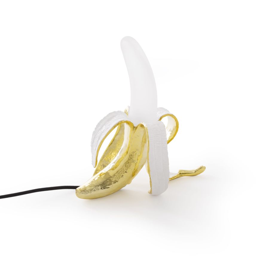 Resin Dimmable table lamp Banana Lamp Louie by Seletti